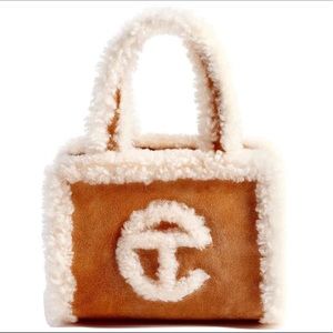Small chestnut telfar x ugh shopper tote